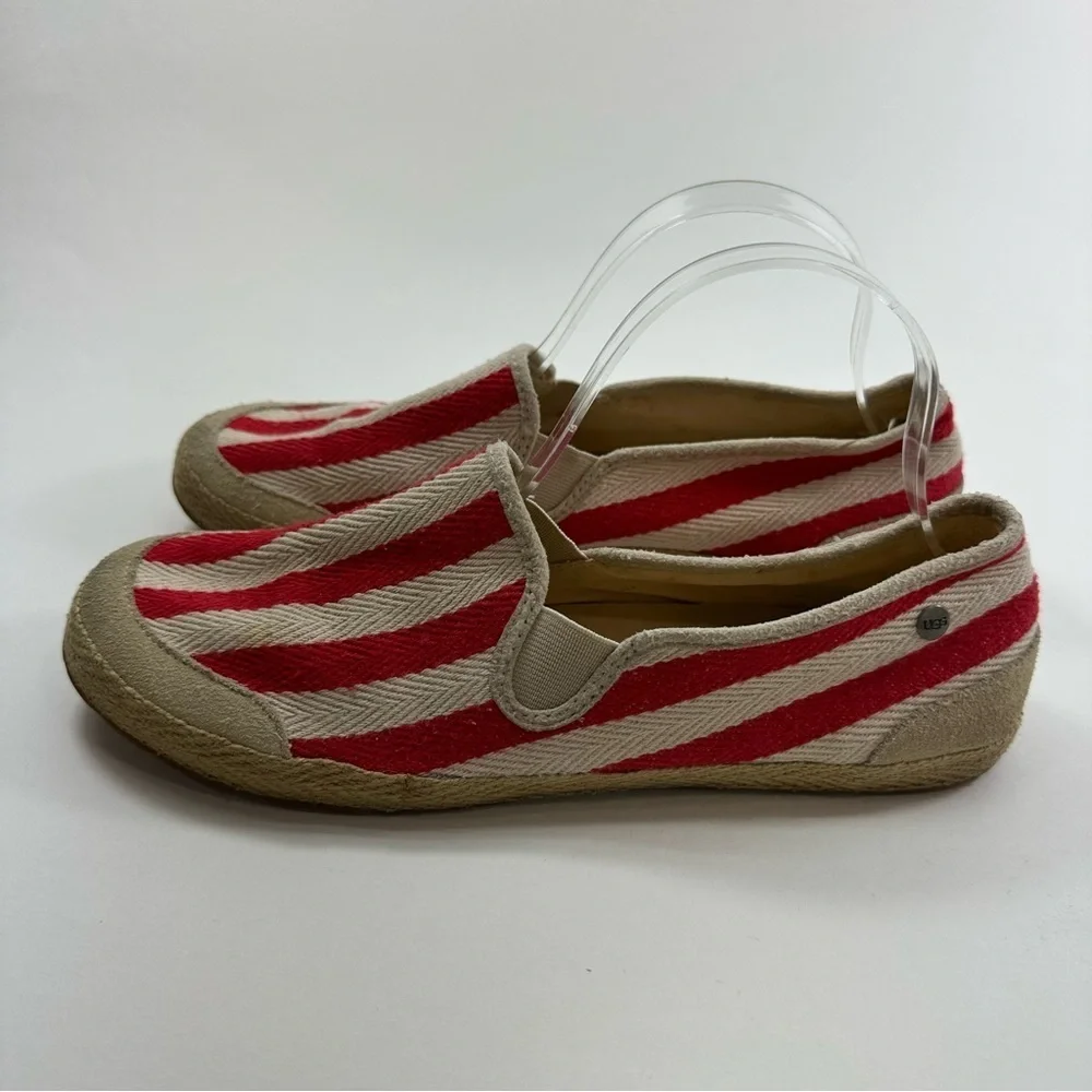UGG Delizac Espadrilles Striped Women’s 10 Textile Rubber 1004292